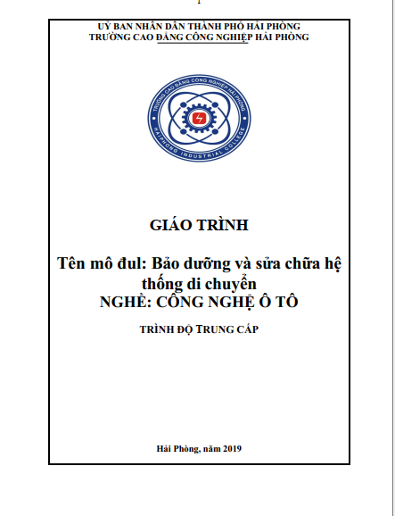 Giáo trình Mô đun bảo dưỡng và sữa chữa hệ thống di chuyển