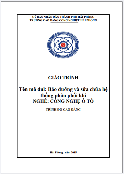 Giáo trình bảo dưỡng và sửa chữa hệ thống phân phối khí