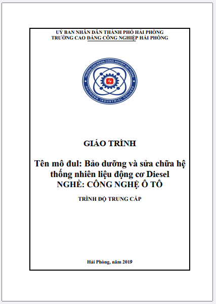 Giáo trình Bảo dưỡng và sửa chữa hệ thống nhiên liệu động cơ Diesel