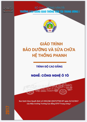 Giáo trình bảo dưỡng và sửa chữa hệ thống phanh