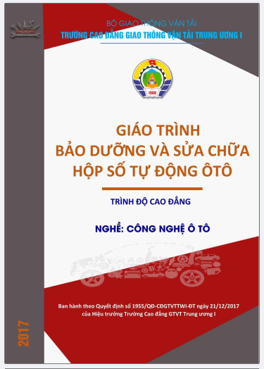 Giáo trình bảo dưỡng và sửa chữa hộp số tự động ô tô