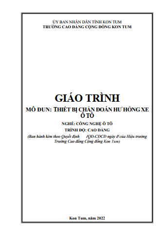 Giáo trình mô đun Chuẩn đoán hư hỏng xe ô tô (Cao đẳng)