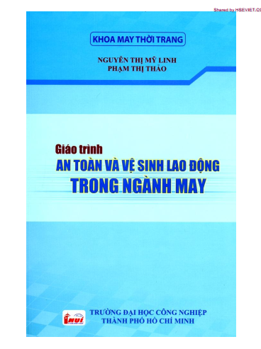 Giáo trình An toàn và vệ sinh lao động trong ngành may