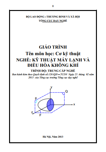 Giáo trình Cơ kỹ thuật (Trung cấp)