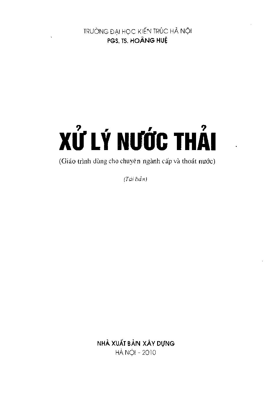 Xử lý nước thải