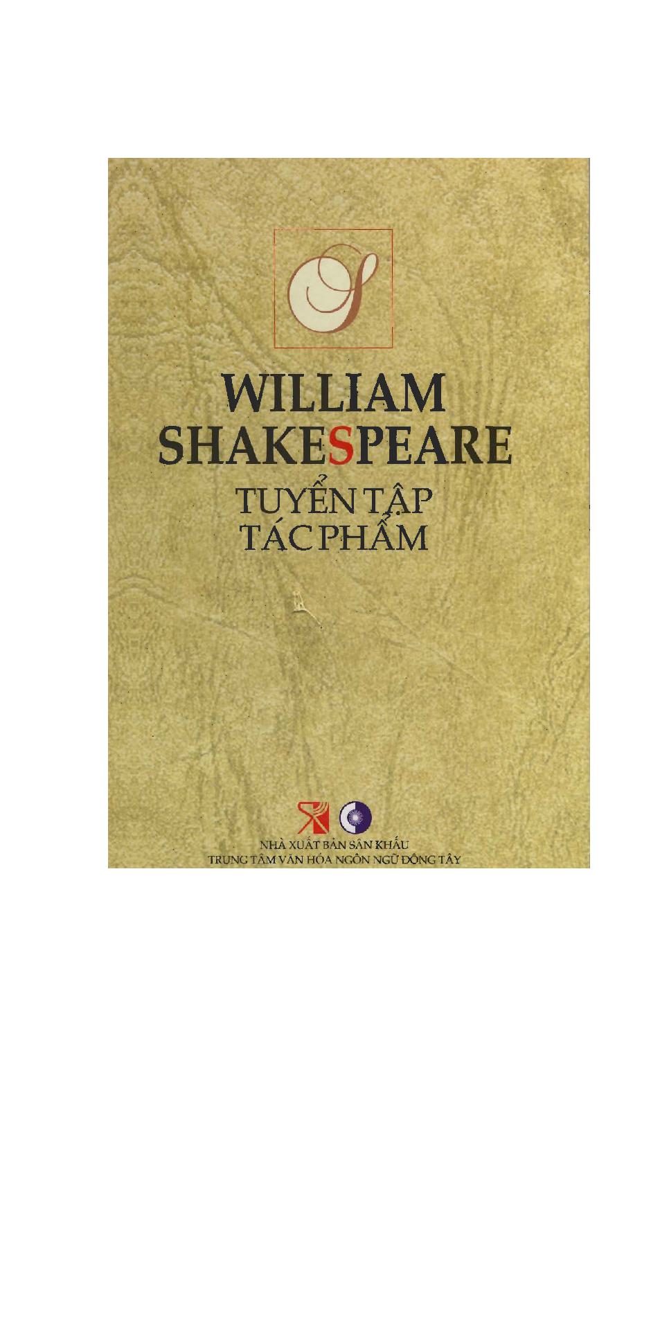 William Shakespeare tuyển tập tác phẩm