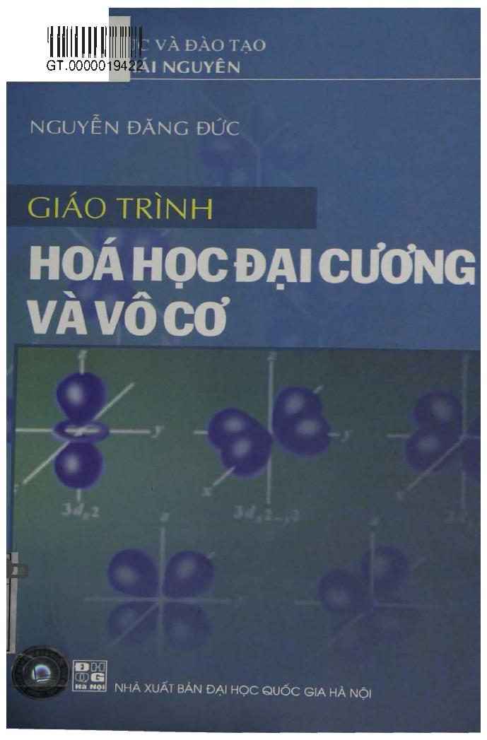 Giáo trình Hóa học đại cương và vô cơ