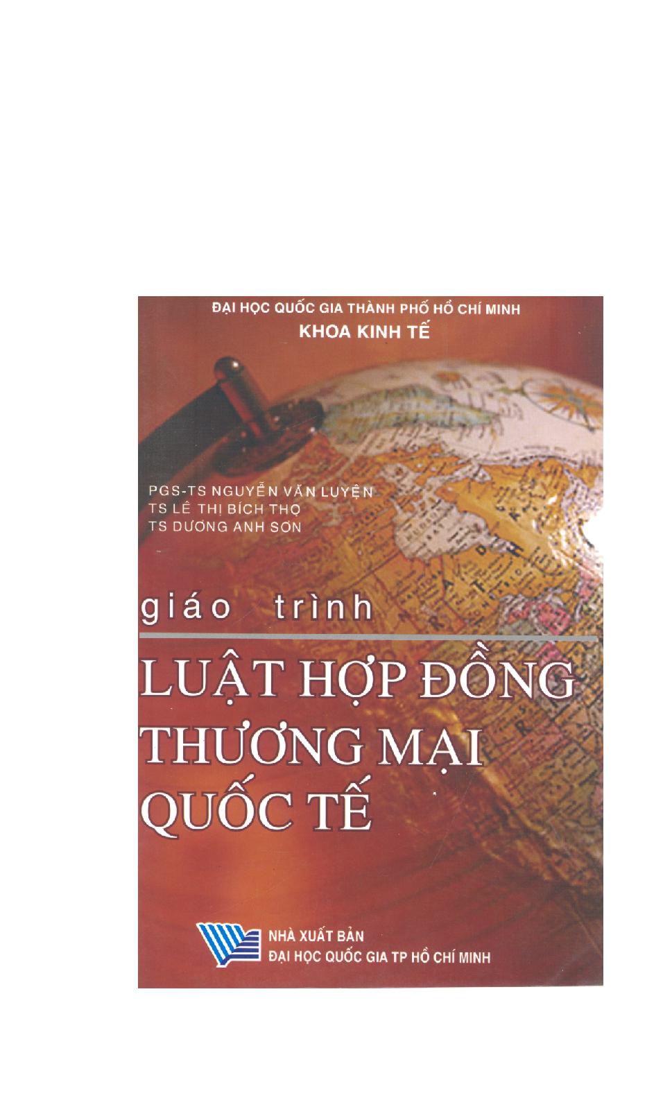 Giáo trình Luật hợp đồng thương mại quốc tế