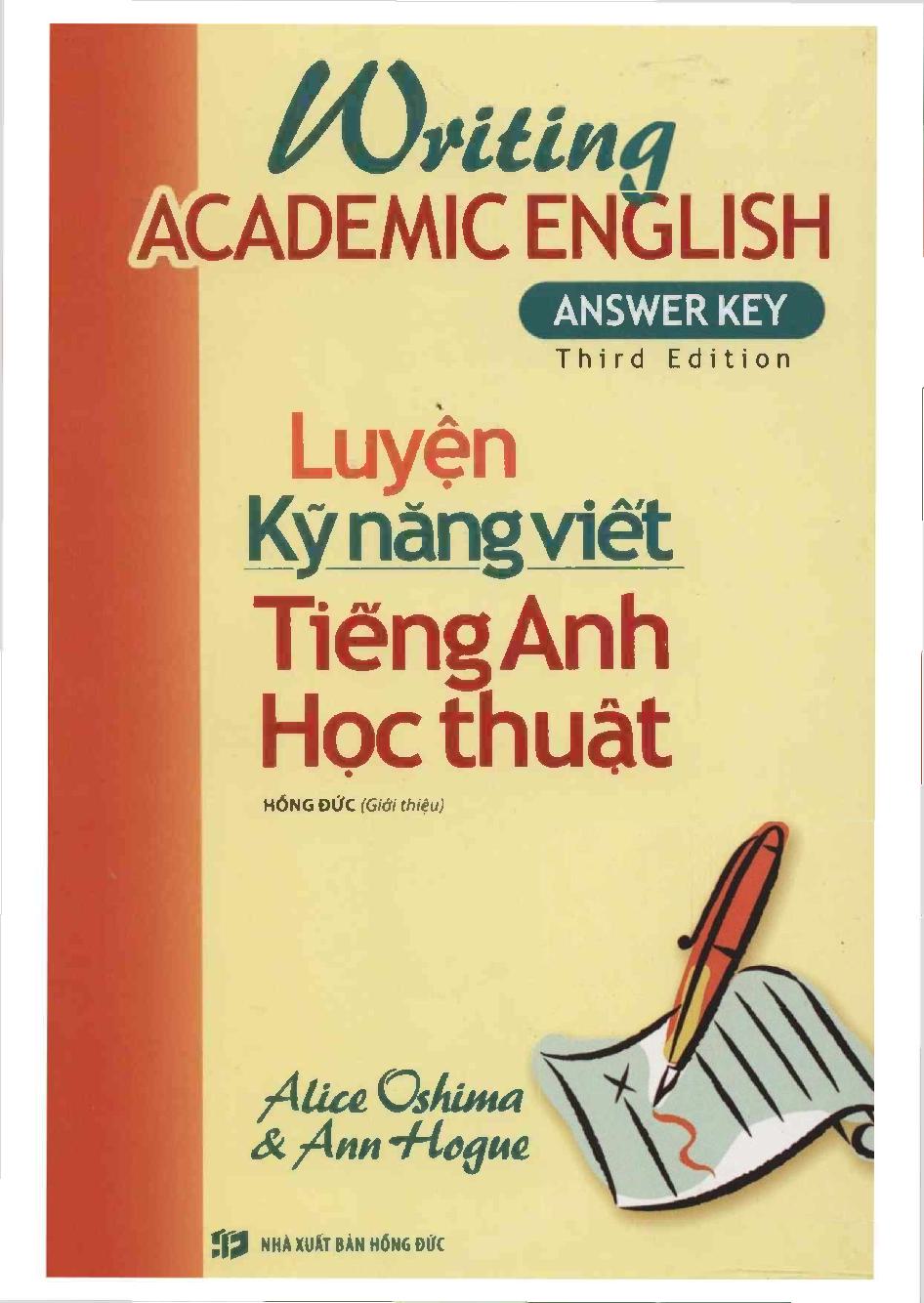 Luyện kỹ năng viết - Tiếng anh học thuật