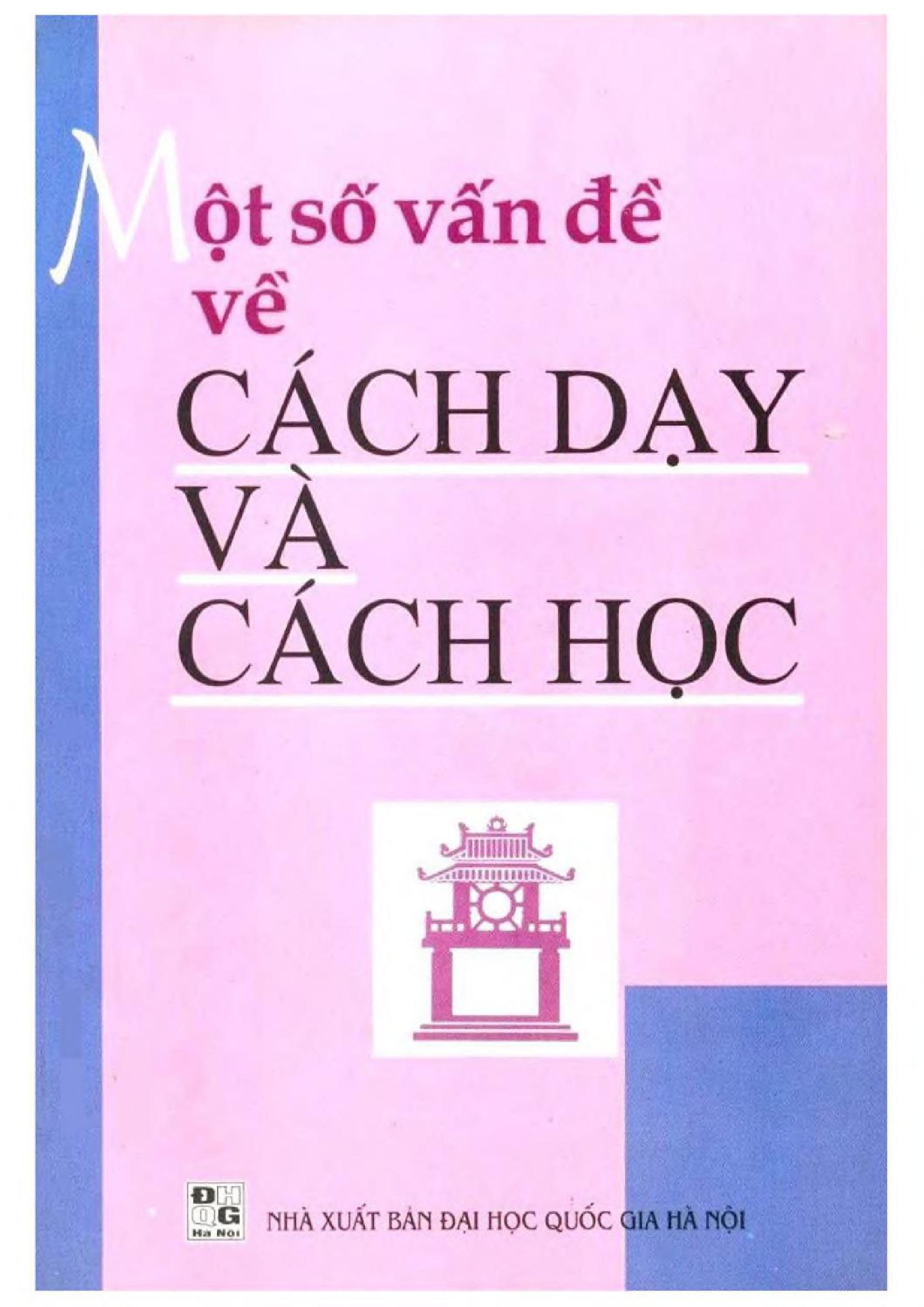 Một số vấn đề về cách dạy và cách học