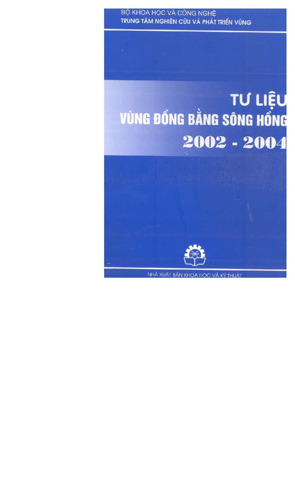 Tư liệu vùng đồng Bằng sông Hồng 2002-2004