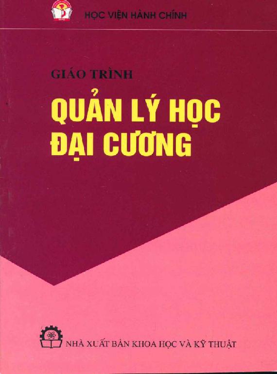 Giáo trình Quản lý học đại cương