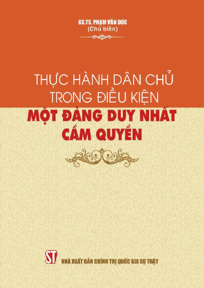 Thực hành dân chủ trong điều kiện một đảng duy nhất cầm quyền