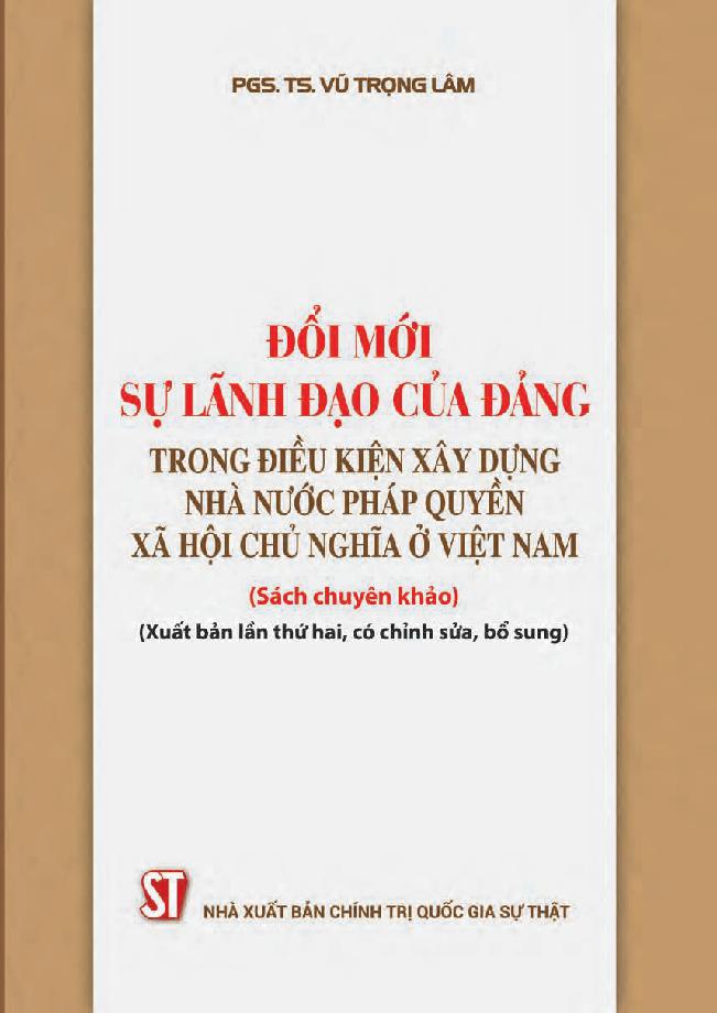 Đổi mới sự lãnh đạo của Đảng trong điều kiện xây dựng nhà nước pháp quyền xã hội chủ nghĩa ở Việt Nam