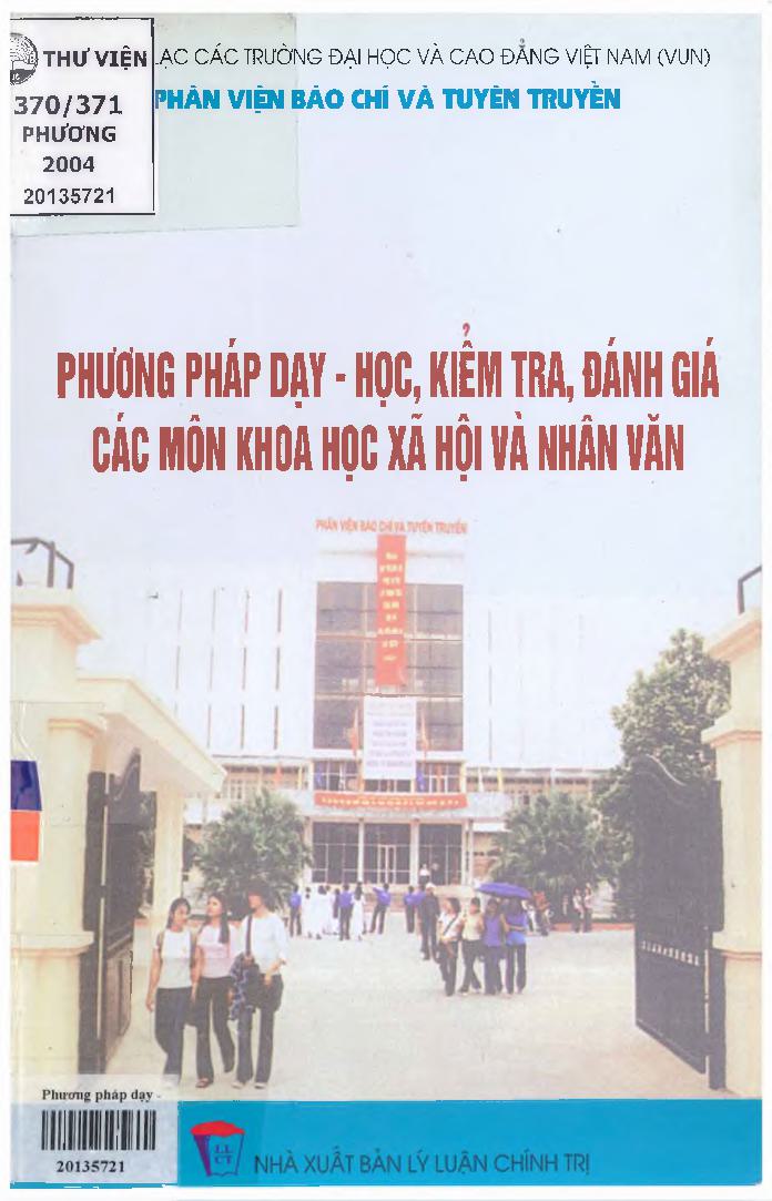 Phương pháp dạy - học, kiểm tra, đánh giá các môn khoa học xã hội và nhân văn