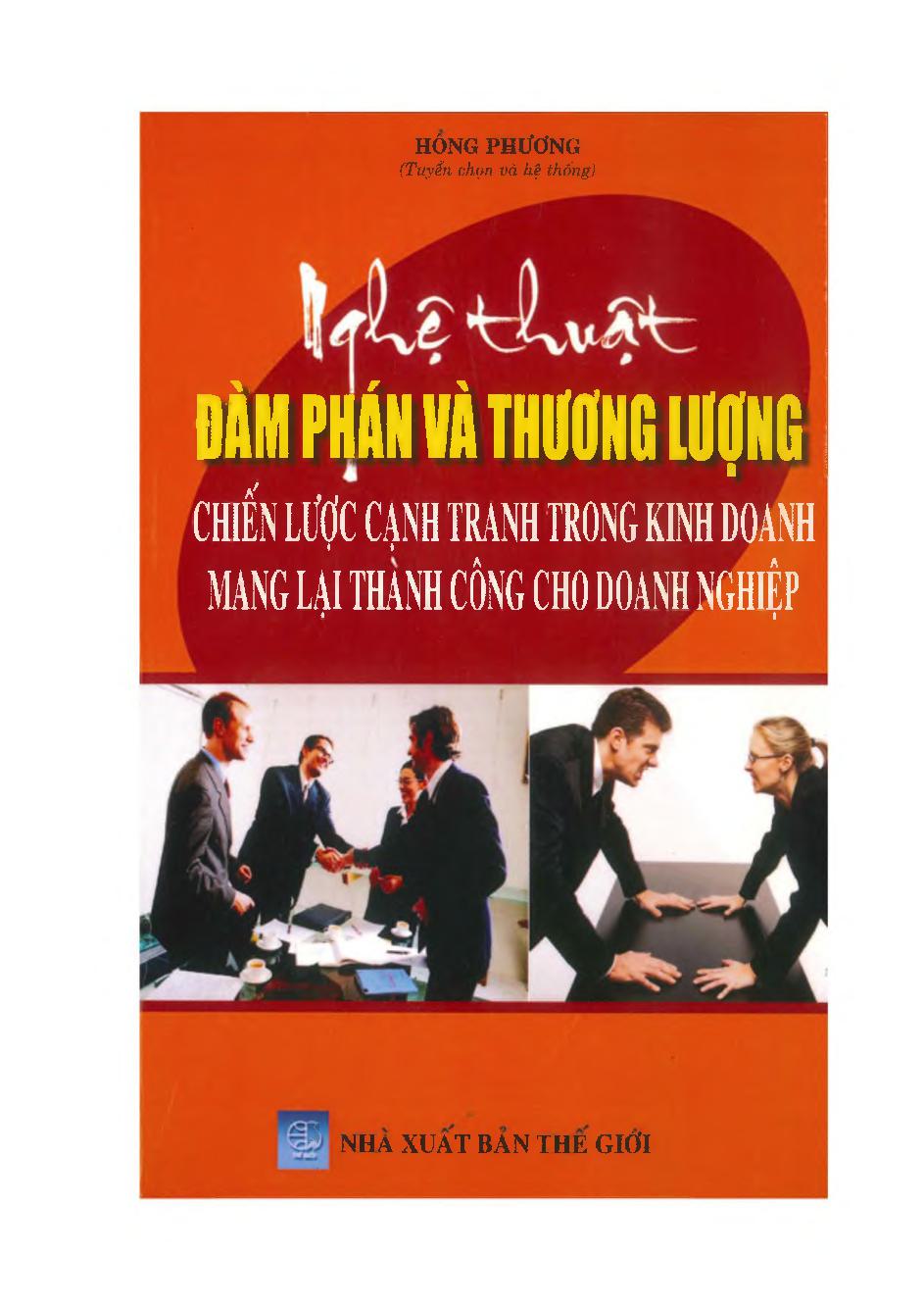 Nghệ thuật đàm phán và thương lượng: chiến lược cạnh tranh trong kinh doanh mang lại thành công cho doanh nghiệp