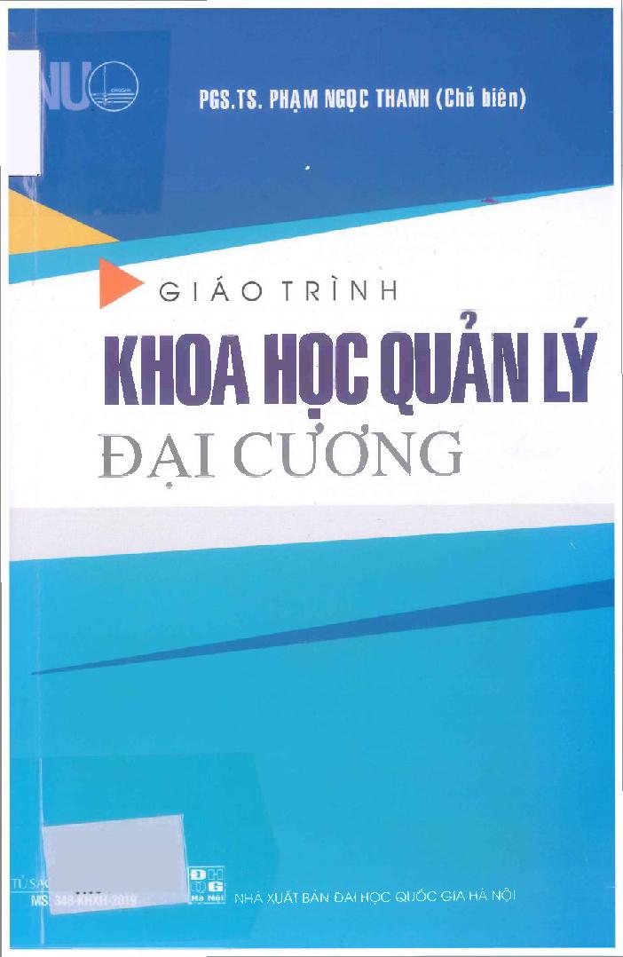 Giáo trình khoa học quản lý đại cương