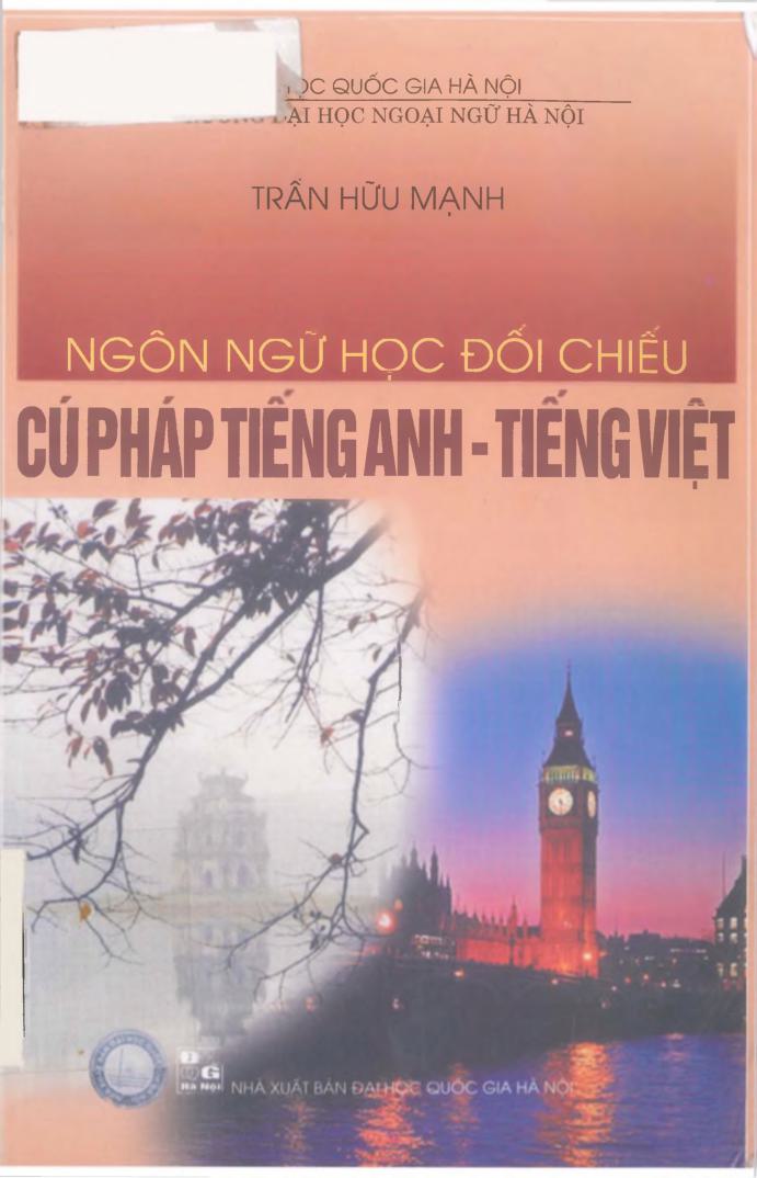 Ngôn ngữ học đối chiếu cú pháp tiếng Anh-tiếng Việt