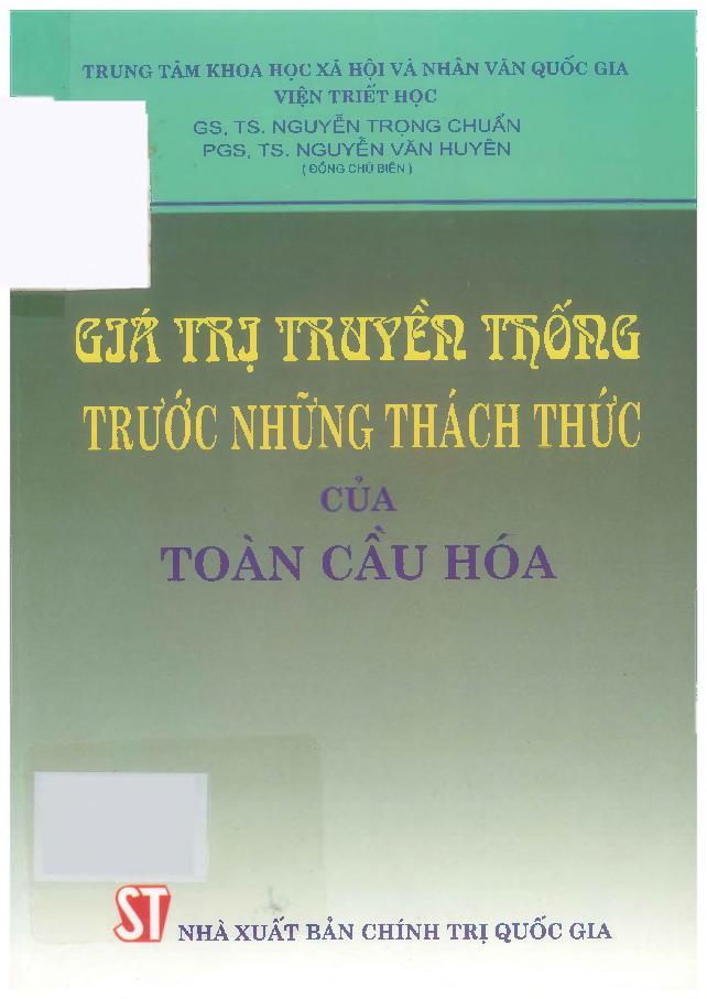 Giá trị truyền thống trước những thách thức của toàn cầu hoá