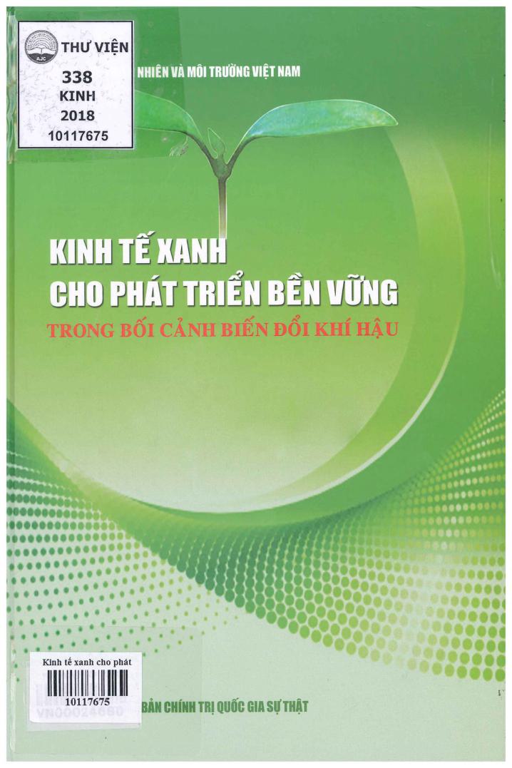 Kinh tế xanh cho phát triển bền vững trong bối cảnh biến đổi khí hậu