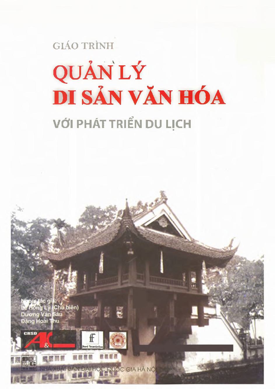 Giáo trình Quản lý di sản văn hóa với phát triển du lịch