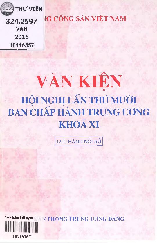 Văn kiện Hội nghị lần thứ 10 Ban chấp hành Trung ương  khoá XI 